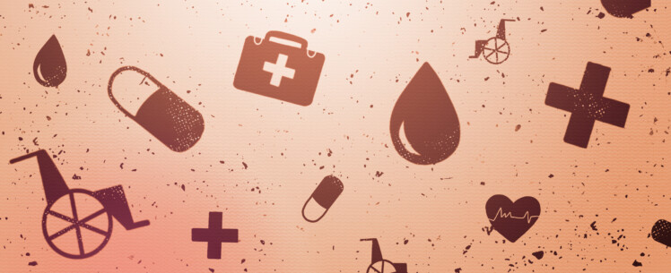 Medical symbols.